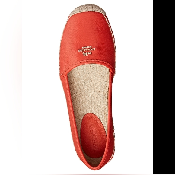 COACH Rhodelle Slip-On Flat Straw Jute Espadrilles Flats EUC - Picture 11 of 11